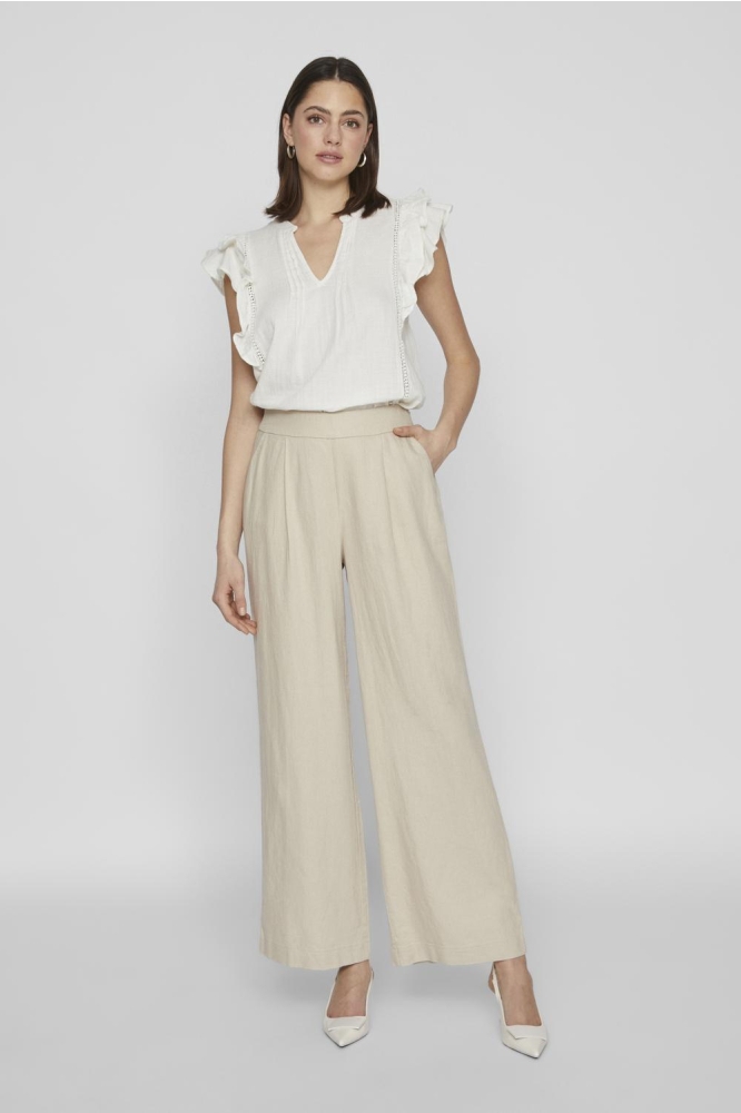 VIJOLANDA HW PLEATED PANTS - NOOS 14089679 FEATHER GRAY